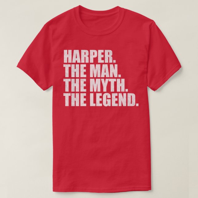 HarperHarper Family namn Harper efternamn Harper S T Shirt (Design framsida)