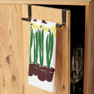 Harpers 1899 Edward Penfield Daffodils Kökshandduk