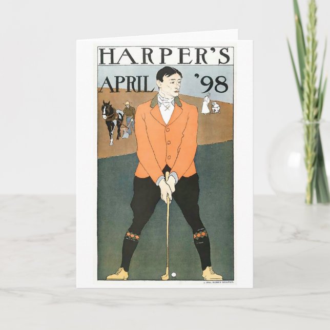 Harpers 98 Golf notecard Kort (Framsida)