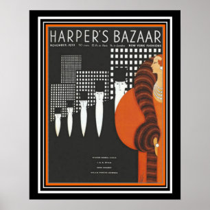 Harpers Bazaar Art Deco Cover 16 x 20 Poster