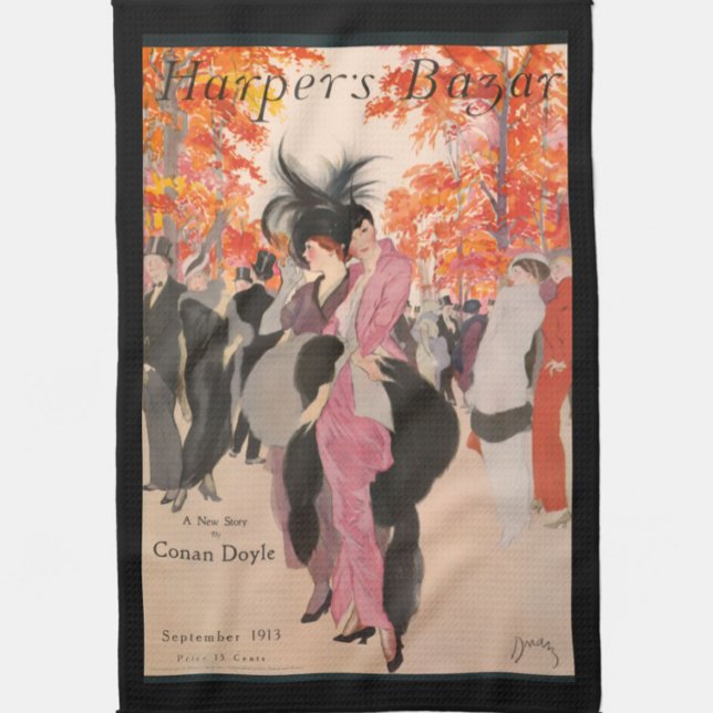 Harper's Bazaar fall fashion 1913 art deco Kökshandduk (Skapare uppladdad)