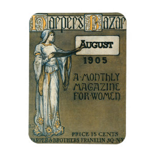 Harpers Bazar Augusti 1905 Magnet