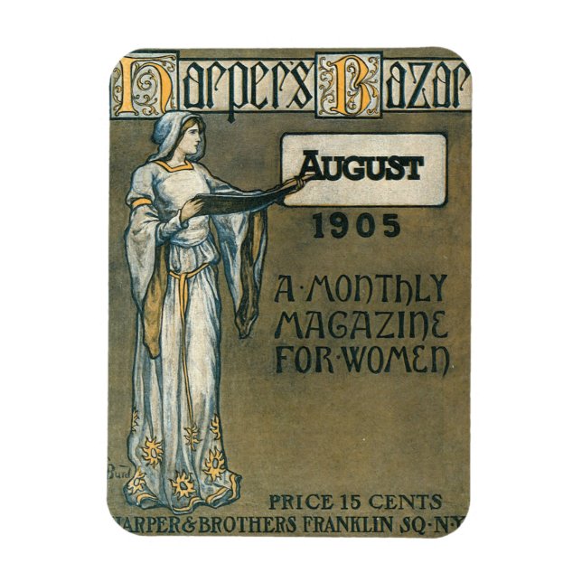 Harpers Bazar augusti 1905 Magnet (Vertikal)