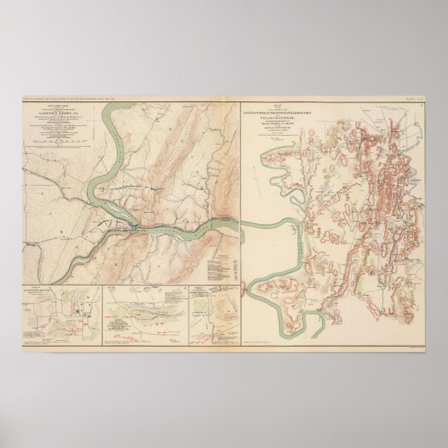 Harpers Ferry, Hagerstown, Funkstown Poster (Framsidan)