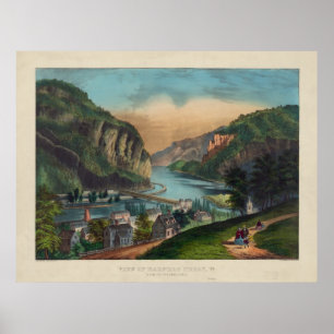 Harpers Ferry Jefferson County Väster Virginia 185 Poster