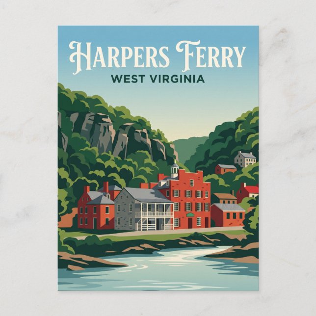 Harpers Ferry National Historical Park USA Vykort (Framsida)