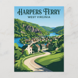 Harpers Ferry USA blir Vykort