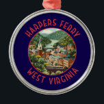 Harpers Ferry Väster Virginia Distress Circle Julgransprydnad Metall<br><div class="desc">Farpers färjereflektor är konstruerade för färjetrafik. Harpers Ferry är en stad i Väster Virginia. Väg vind genom Harpers Ferry National Historical Park,  som har 1800-talets byggnad.</div>