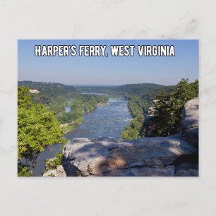 Harpers Ferry Väster Virginia Postcard Vykort