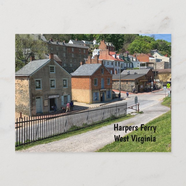 Harpers Ferry, Väster Virginia Vykort (Framsida)