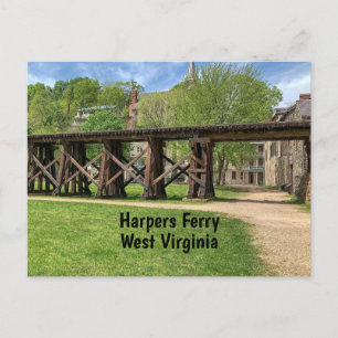 Harpers Ferry Väster Virginia Vykort