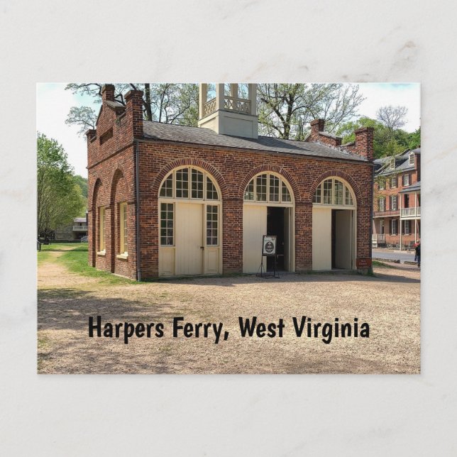 Harpers Ferry, Väster Virginia Vykort (Framsida)