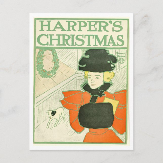 Harper's Magazine Omslag Julkort Vykort (Framsida)