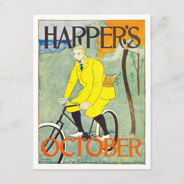 Harper's omslag för oktober 1894 vykort (Framsida)