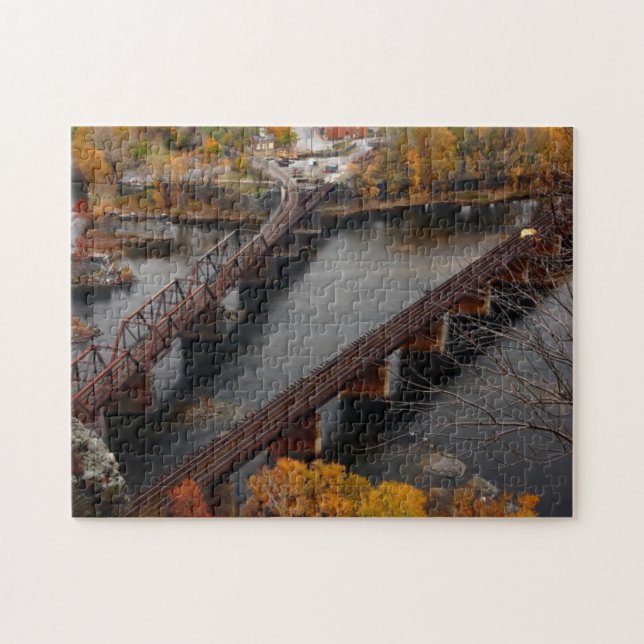 Harpersfärja i nedgången pussel (Horisontell)