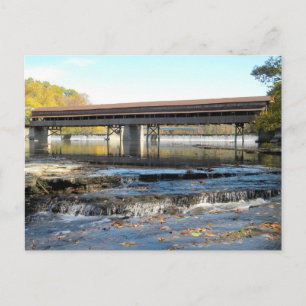 Harpersfield Covered Bridge Ashtabula County Ohio Vykort