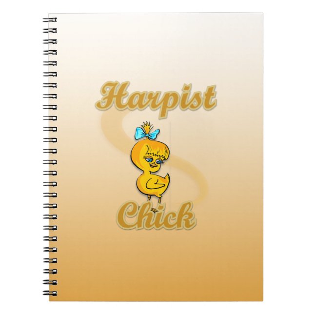 Harpist Chick Anteckningsbok Med Spiral (Framsidan)