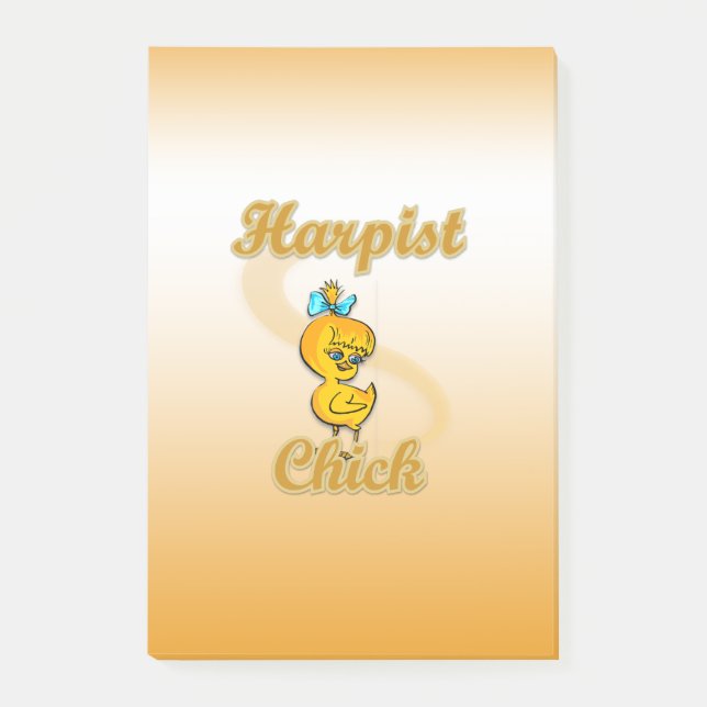 Harpist Chick Post-it Block (Framsida)