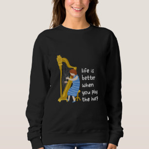 Harpist Harp Music Instrument T Shirt