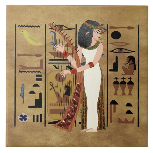 Harpist Kakelplatta (Framsidan)
