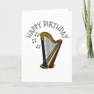 Harpist String Musician Tack Kort