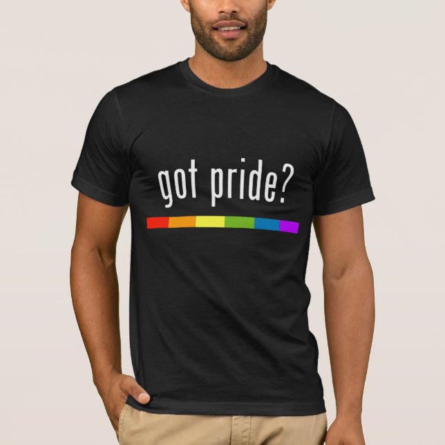 Harpride: Gay pride T-shirt (Framsida)