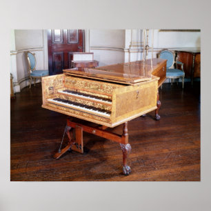 Harpsichord, av Jacob Kirckman, Engelska, 1766 Poster