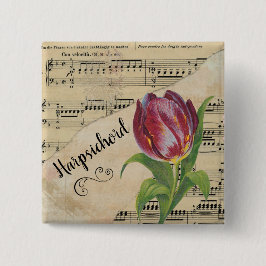 Harpsichord Elegant Tulip Vintage Lakan Music Knapp