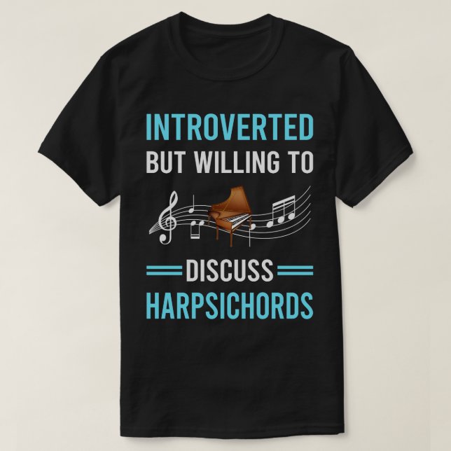 Harpsichord Harpsichordist T Shirt (Design framsida)