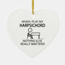 Harpsichord Ingenting annat Julgransprydnad Keramik