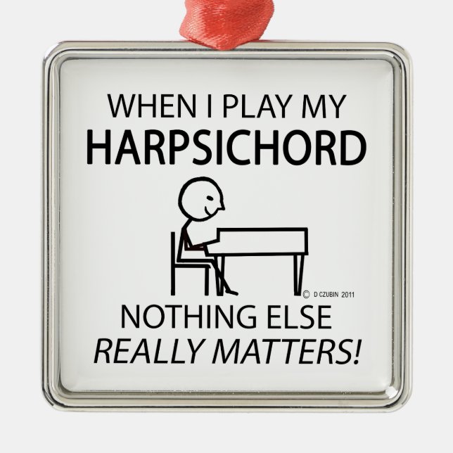 Harpsichord Ingenting annat Julgransprydnad Metall (Framsidan)