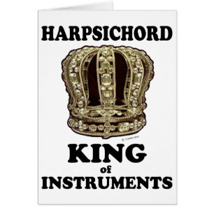 Harpsichord Kung of Instruments Hälsningskort