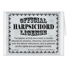 Harpsichord Licence