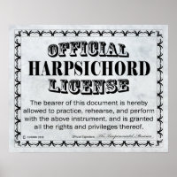 Harpsichord Licence