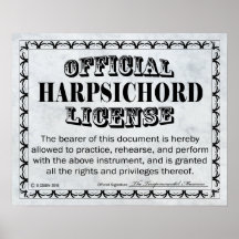 Harpsichord Licence