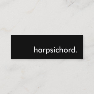 Harpsichord. Mini Visitkort