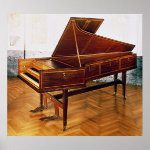 Harpsichord som hör hemma till Franz Joseph Haydn Poster