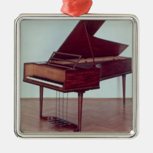 Harpsichord som hör hemma till Ludwig Van Julgransprydnad Metall