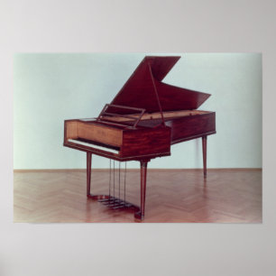 Harpsichord som hör hemma till Ludwig Van Poster
