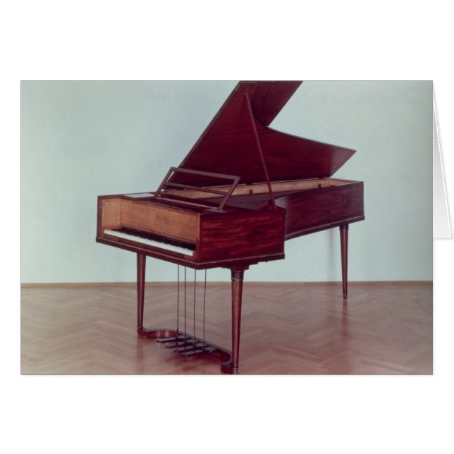 Harpsichord tillhörande Ludwig van Beethoven Hälsningskort (Framsidan Horizontal)
