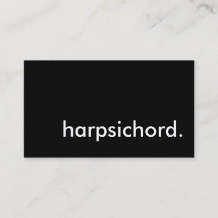 Harpsichord. Visitkort