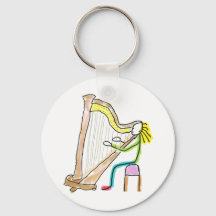 Harpspelande Stickman
