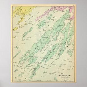 Harpswell närgränsande öar poster