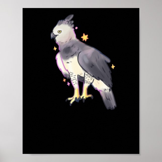 Harpy Eagle Art Sticker Poster (Framsidan)