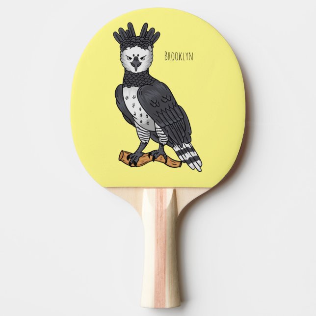 Harpy eagle cartoon illustration  pingisracket (Framsidan)