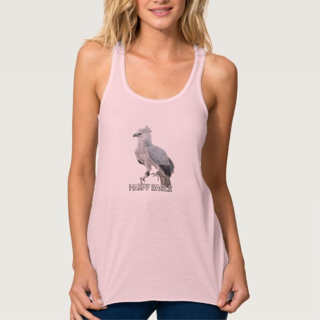 Harpy Eagle Tanktop Linne Med Racerback (Framsida)