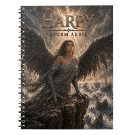 Harpy Storm Aerie Dark Cinema Anteckningsbok
