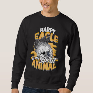 Harpyörn är mitt andliga djur rovfågel Harpy Lång Ärmad Tröja