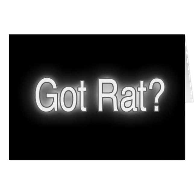 harråtta hälsningskort (Framsidan Horizontal)