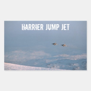 Harrier Jump Jet Rektangulärt Klistermärke